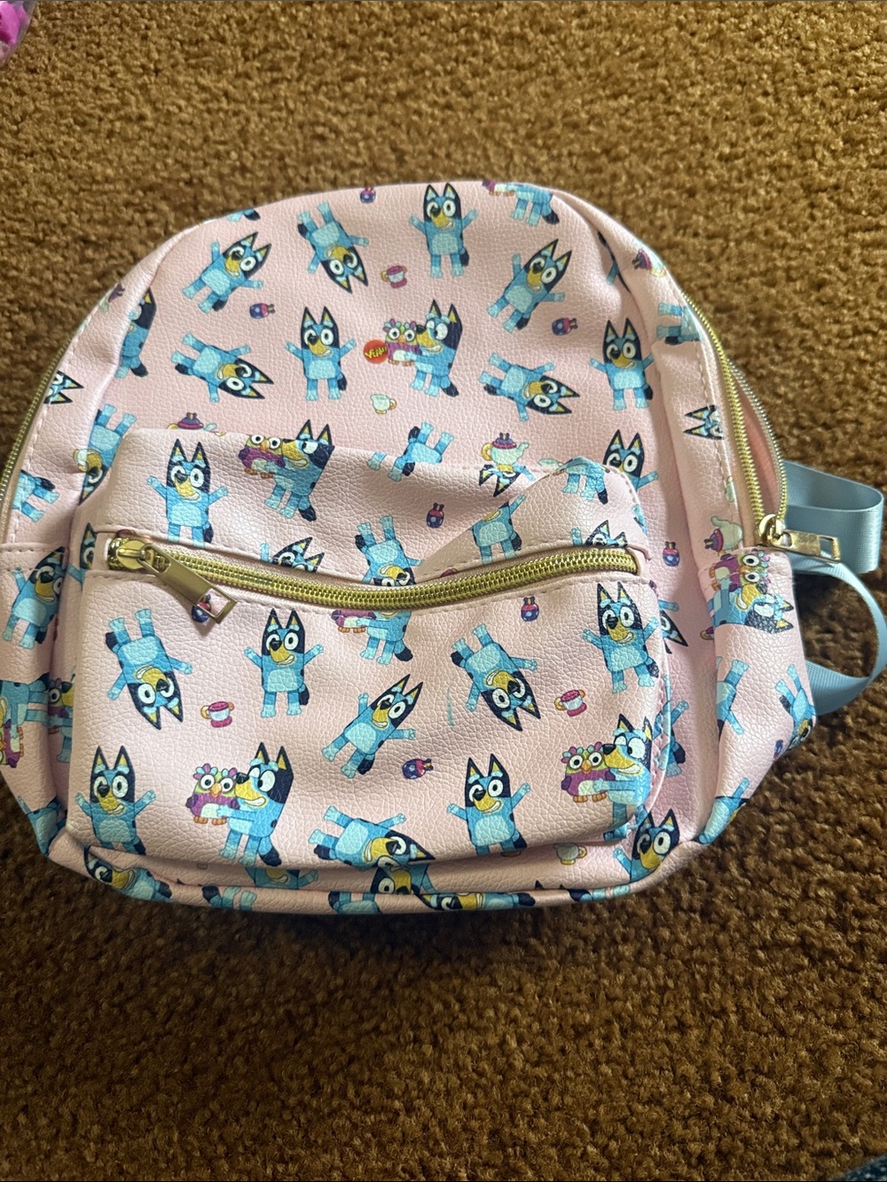 Pink bluey mini back pack